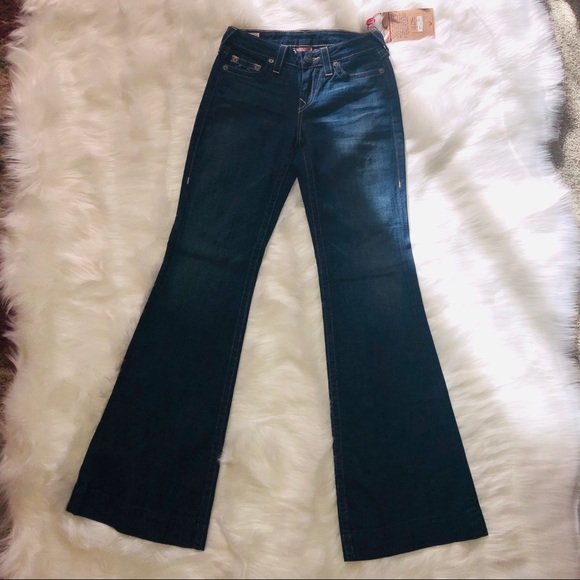 New with tags True Religion wide leg jeans. - Picture 3 of 4